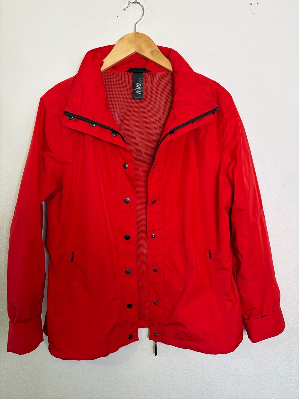 Nivo women’s Golf Red Utility Jacket Lightweight Windbreaker L NVO athletic